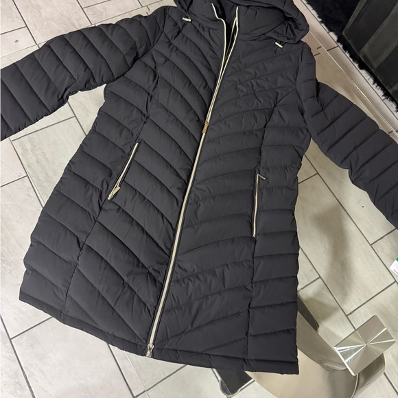 Michael kors Hooded Quilted Long Puffer Jacket - Picture 1 of 14